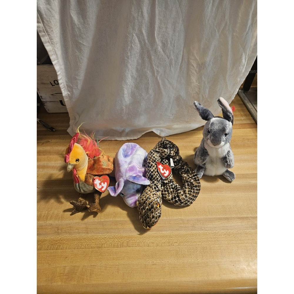 Lot Of 4 Ty Beanie Babies